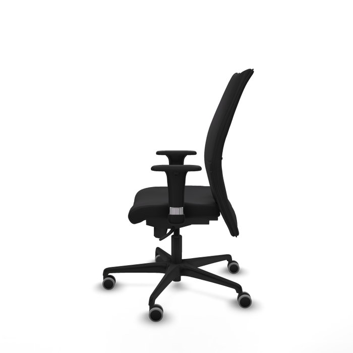 PIQUERAS Y CRESPO Silla Albacete Confidente con Mecanismo Sincro, Similpiel Negro, Brazos 1D PIQUERAS Y CRESPO Silla Albacete Confidente con Mecanismo Sincro, Similpiel Negro, Brazos 1D