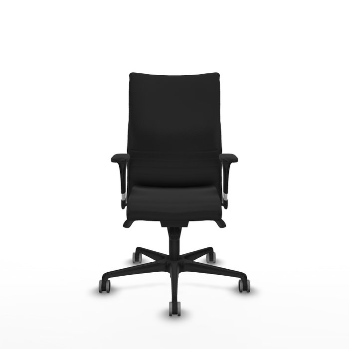 PIQUERAS Y CRESPO Silla Albacete Confidente con Mecanismo Sincro, Similpiel Negro, Brazos 1D PIQUERAS Y CRESPO Silla Albacete Confidente con Mecanismo Sincro, Similpiel Negro, Brazos 1D