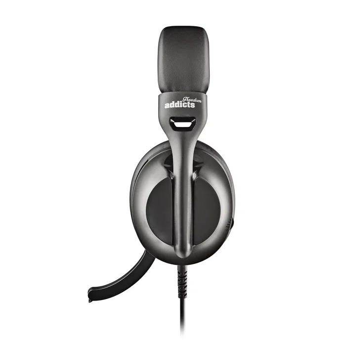 NGS VOX805 Auriculares de Diadema USB-C con Micrófono para Llamadas y Música, Cancelación de Ruido, Circumaurales Negros, Alámbricos, Plug & Play