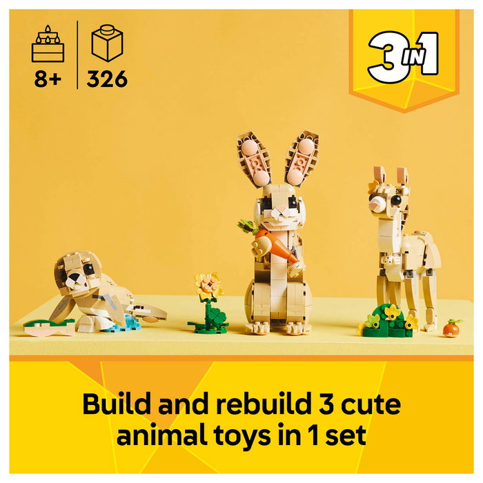 LEGO Creator Lindo Conejito 3 en 1 31162