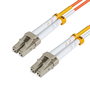 MicroConnect Cable de Fibra Óptica LC-LC Multimodo Dúplex OM2 Naranja 5m