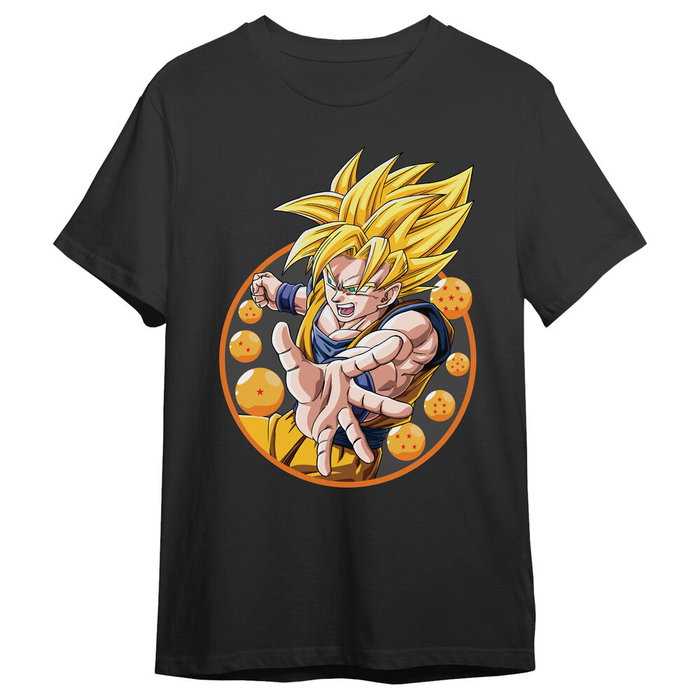 TOEI ANIMATION Camiseta Goku Super Saiyan Dragon Ball Z para Adulto - Talla XL - 100% Algodón TOEI ANIMATION Camiseta Goku Super Saiyan Dragon Ball Z para Adulto - Talla XL - 100% Algodón