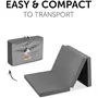 Hauck Colchón de viaje SLEEPER AAAAA36064 para cuna, 120 x 60 cm, 5 cm grosor, Plegable, Gris