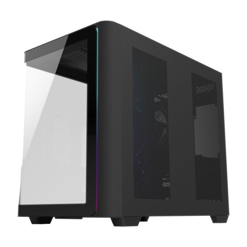FSP Caja PC M580-BP ATX Mid Tower con Panel de Vidrio Templado Curvo, USB 3.0 x2, USB Tipo-C, 4 Ventiladores 120mm PWM ARGB Reversos Incluidos FSP Caja PC M580-BP ATX Mid Tower con Panel de Vidrio Templado Curvo, USB 3.0 x2, USB Tipo-C, 4 Ventiladores 120mm PWM ARGB Reversos Incluidos