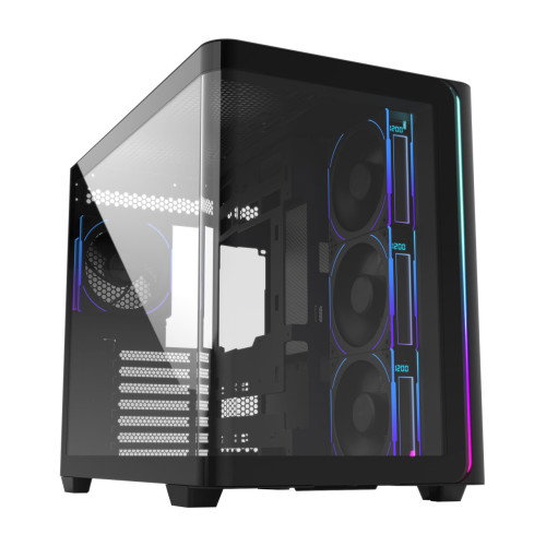 FSP Caja PC M580-BP ATX Mid Tower con Panel de Vidrio Templado Curvo, USB 3.0 x2, USB Tipo-C, 4 Ventiladores 120mm PWM ARGB Reversos Incluidos FSP Caja PC M580-BP ATX Mid Tower con Panel de Vidrio Templado Curvo, USB 3.0 x2, USB Tipo-C, 4 Ventiladores 120mm PWM ARGB Reversos Incluidos