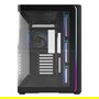 FSP M580-BP Plus Caja de Ordenador Midi Tower Negro ARGB con Panel de Vidrio Templado, Compatible ATX/mATX/ITX, Ventiladores Incluidos
