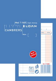 Talonario Catalan Camareros Bolsillo Dupli Loan (Set de 10)