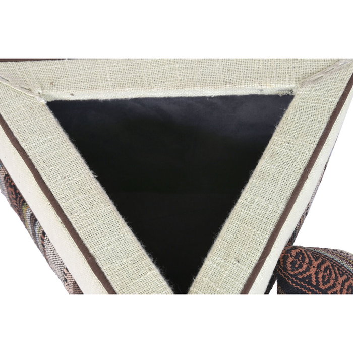 DKD Home Decor Reposapiés Algodón Mango Multicolor con Tapa