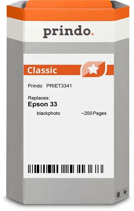 Prindo Cartucho de Tinta Negro PRIET3341 Classic Prindo Cartucho de Tinta Negro PRIET3341 Classic