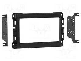 ACV Bastidor de montaje de radio 2 DIN para Chrysler y Jeep, negro