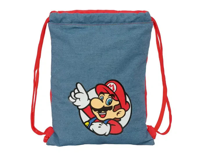 Safta Saco Plano Junior Super Mario 26x34x1cm Safta Saco Plano Junior Super Mario 26x34x1cm