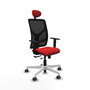 PIQUERAS Y CRESPO Silla de oficina Motilla con mecanismo Sincro/Traslack Rojo/Negro