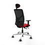 PIQUERAS Y CRESPO Silla de oficina Motilla con mecanismo Sincro/Traslack Rojo/Negro