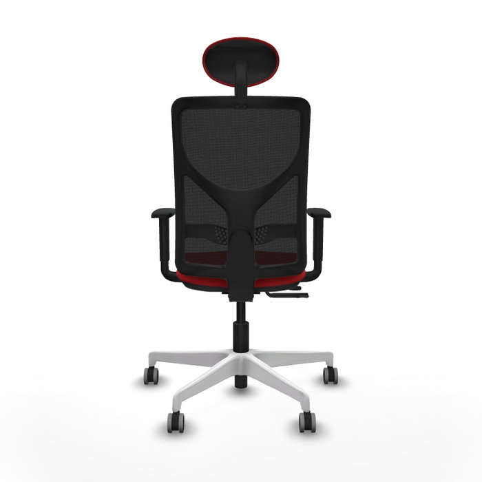 PIQUERAS Y CRESPO Silla de oficina Motilla con mecanismo Sincro/Traslack Rojo/Negro