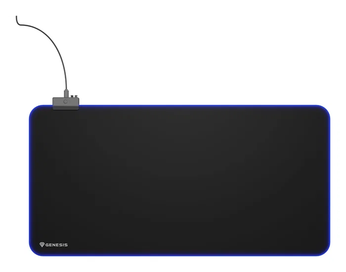 Genesis Boron 500 XXL RGB Alfombrilla de Ratón Gaming, Negro, Tela, Iluminación LED Multicolor, USB, 800x400 mm