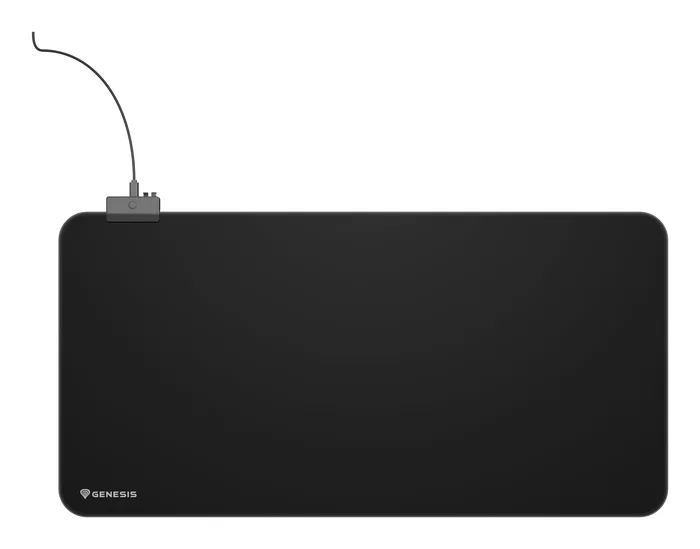 Genesis Boron 500 XXL RGB Alfombrilla de Ratón Gaming, Negro, Tela, Iluminación LED Multicolor, USB, 800x400 mm