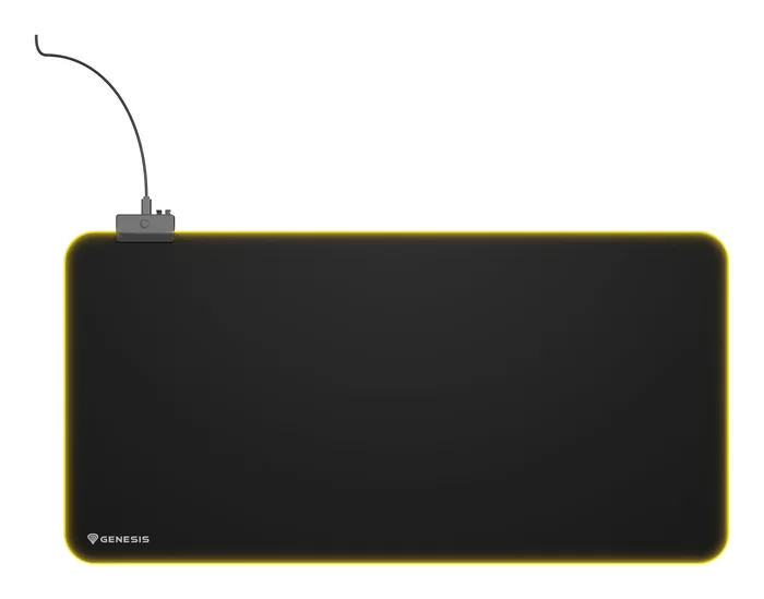 Genesis Boron 500 XXL RGB Alfombrilla de Ratón Gaming, Negro, Tela, Iluminación LED Multicolor, USB, 800x400 mm