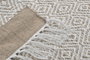 DKD Home Decor Surtido de 3 Alfombras Kilim de Algodón 80x50 cm con Diseño de Rombos