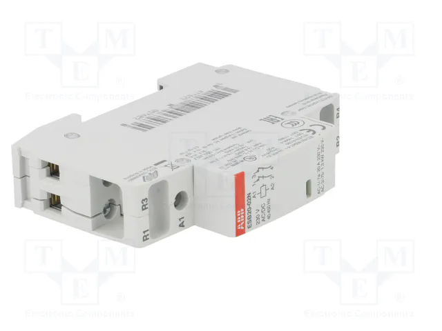 ABB ESB20-02N-06 Contactor 2-polar de instalación 20A 230VAC/230VDC NC x2