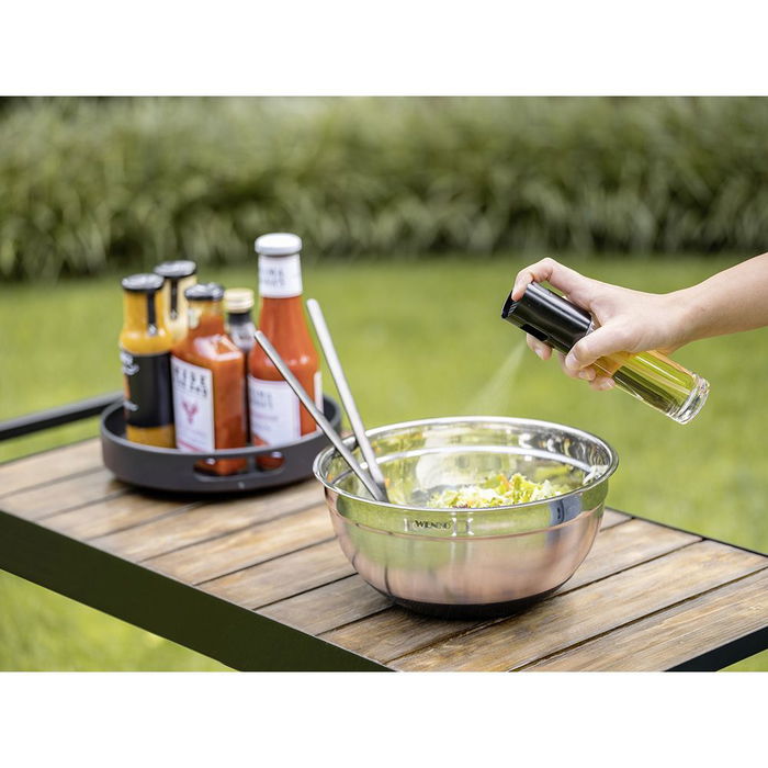 Wenko Nevo Pulverizador de Aceite o Vinagre 100 ml para Cocinar y Hornear, Apto para Lavavajillas sin Tapa