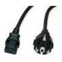 Cable de alimentación 19.99.1023, C13 y enchufe tipo E+F, negro, 0,6 m