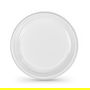 Algon Set 100 Plato Redondo Plástico Ecológico 20.5 cm (6 Unidades)