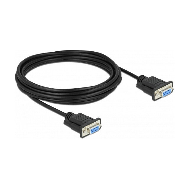 DeLOCK 87516 Cable Serial RS-232 DB-9 Hembra a Hembra Nullmodem 5 m DeLOCK 87516 Cable Serial RS-232 DB-9 Hembra a Hembra Nullmodem 5 m