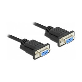 DeLOCK 87516 Cable Serial RS-232 DB-9 Hembra a Hembra Nullmodem 5 m
