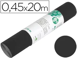Liderpapel Rollo Adhesivo Unicolor Negro Mate 0,45 x 20 mt Papel Plastificado Autoadhesivo para Forrar Superficies