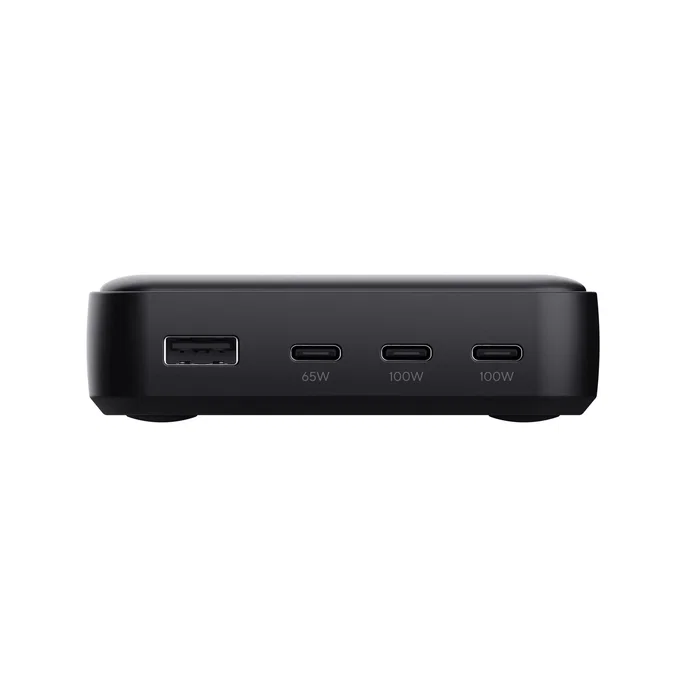 Trust Maxo 25242 - Cargador de Sobremesa USB Negro, 100W con 4 Puertos (3x USB-C, 1x USB-A), USB Power Delivery 3.0 (PD 3.0), Compatible con EU