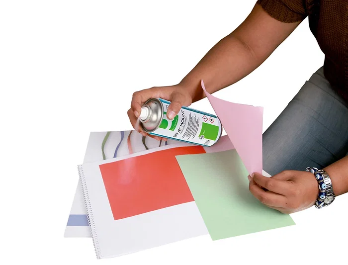 Q-connect Pegamento en Spray Quick Mount Adhesivo Reposicionable Transparente Bote 400ml