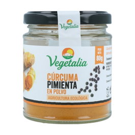 Vegetalia Cúrcuma + Pimienta Negra Polvo Bio 80g