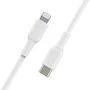 Belkin CAA003bt2MWH Cable USB-C a Lightning BoostCharge Power Delivery 60W 2m Blanco Certificado MFi para iPhone 14, 14 Pro, 14 Plus, 14 Pro Max