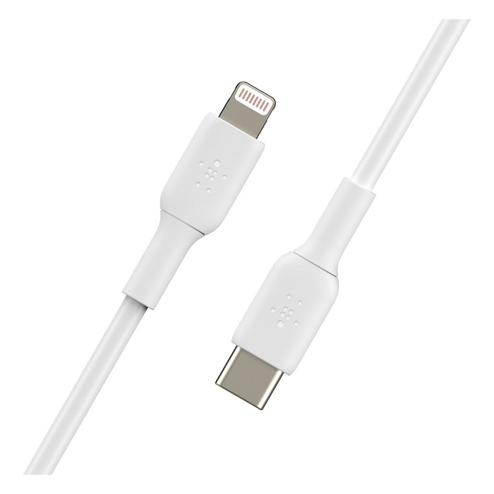 Belkin BOOST?CHARGE Cable de USB-C a Lightning de 2m Blanco CAA003BT2MWH
