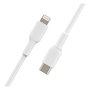 Belkin BOOST?CHARGE Cable de USB-C a Lightning de 2m Blanco CAA003BT2MWH