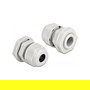 DeLOCK Prensaestopas PG9 para Cable Redondo Gris, 3 Entradas, 2 Piezas, IP68, Plastico, Diámetro 3 mm