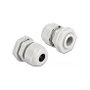 DeLOCK Prensaestopas PG9 gris con tres entradas para cable redondo (2 piezas)