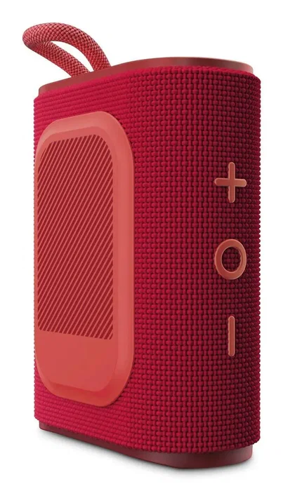 Energy Sistem Altavoz Bluetooth Portátil StreetPlay Rojo 8W IPX6 Resistente al Agua, Radio FM, Lector MicroSD, 12h Autonomía, Luces LED