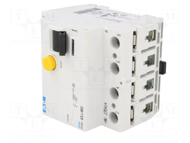 EATON ELECTRIC PFIM-63/4/003 Interruptor diferencial 63A 30mA 4 polos
