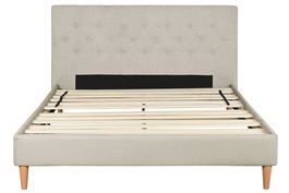 DKD Home Decor Cama Urban Beige 219 x 104 x 170 cm Poliester Madera