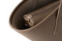 Lucky Bees 1284 Bolso Tote de Cuero de Polivinilo Color Visón Oscuro Elegante y Duradero