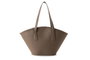 Lucky Bees 1284 Bolso Tote de Cuero de Polivinilo Color Visón Oscuro Elegante y Duradero