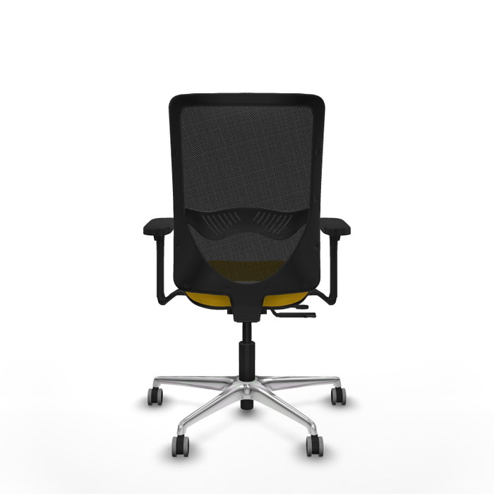 PIQUERAS Y CRESPO Silla de oficina Zulema con Mecanismo Sincro/Traslack, Amarillo y Negro