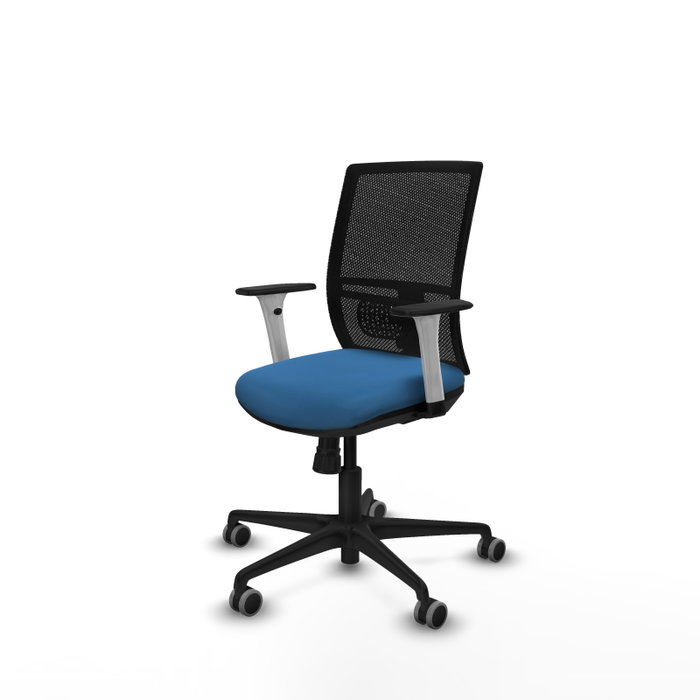PIQUERAS Y CRESPO Silla de oficina Yunquera Azul claro con mecanismo Sincro