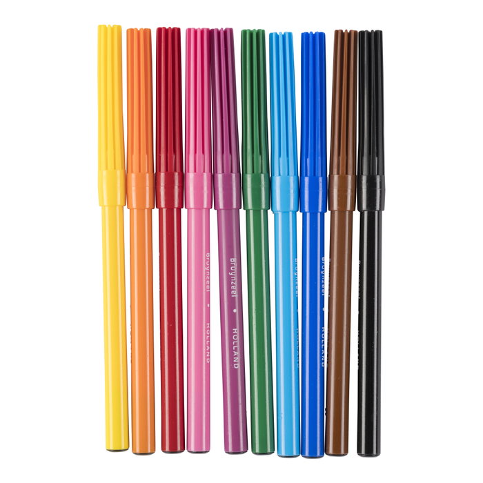 Bruynzeel Estuche de 10 rotuladores Kids