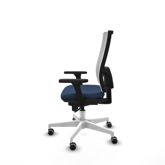PIQUERAS Y CRESPO Silla de oficina Horna Azul Marino y Blanco PIQUERAS Y CRESPO Silla de oficina Horna Azul Marino y Blanco