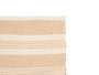 Giftdecor Alfombra 2 Colores 70 x 140 cm de Algodón Blanco y Marrón (Set de 8)