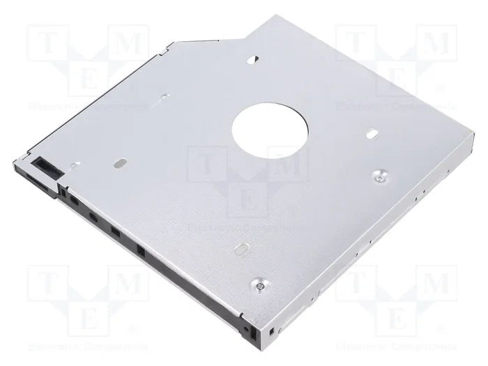 QOLTEC Carcasa de disco 2,5 pulgadas SATA en aluminio negro