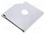 QOLTEC Carcasa de disco 2,5 pulgadas SATA en aluminio negro