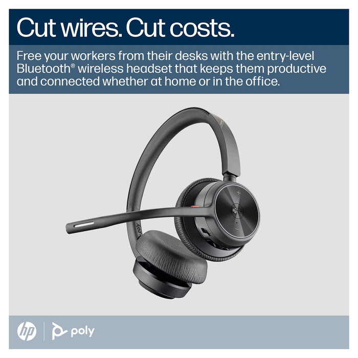 HP Auriculares Voyager 4320 con micrófono, para llamadas en Microsoft Teams, referencia 4320/R